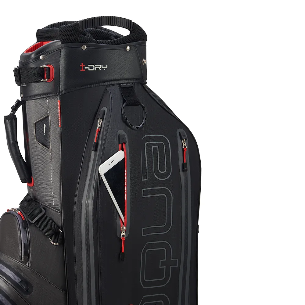 Big Max Aqua Sport 360 Waterproof Cart Bag - Charcoal/Black/Red