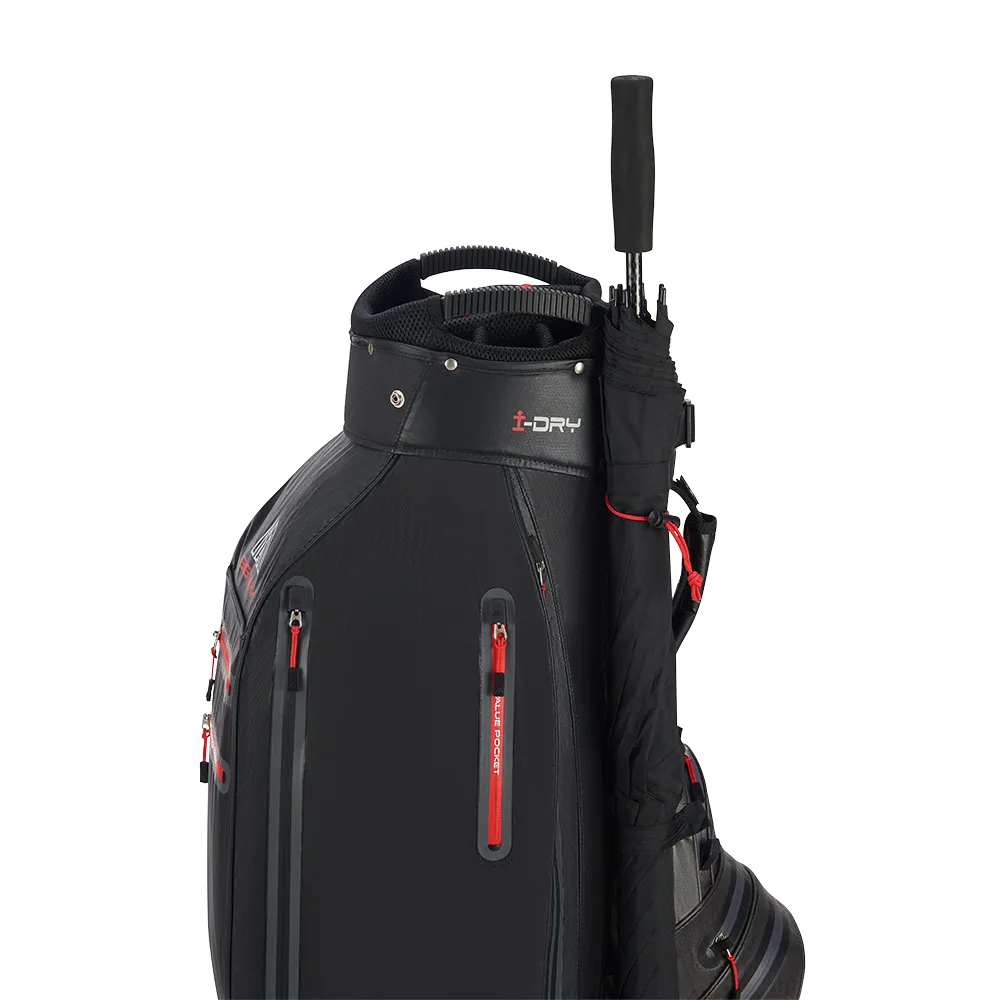 Big Max Aqua Sport 360 Waterproof Cart Bag - Charcoal/Black/Red