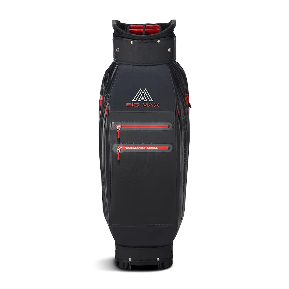 Big Max Aqua Sport 360 Waterproof Cart Bag - Charcoal/Black/Red