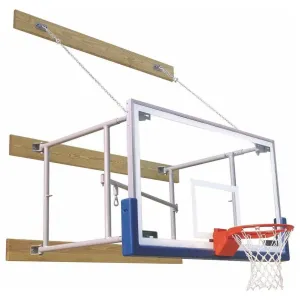 Bison 4-6 Side Fold Competition Wall Mounted Basketball Hoop PKG46SFRG