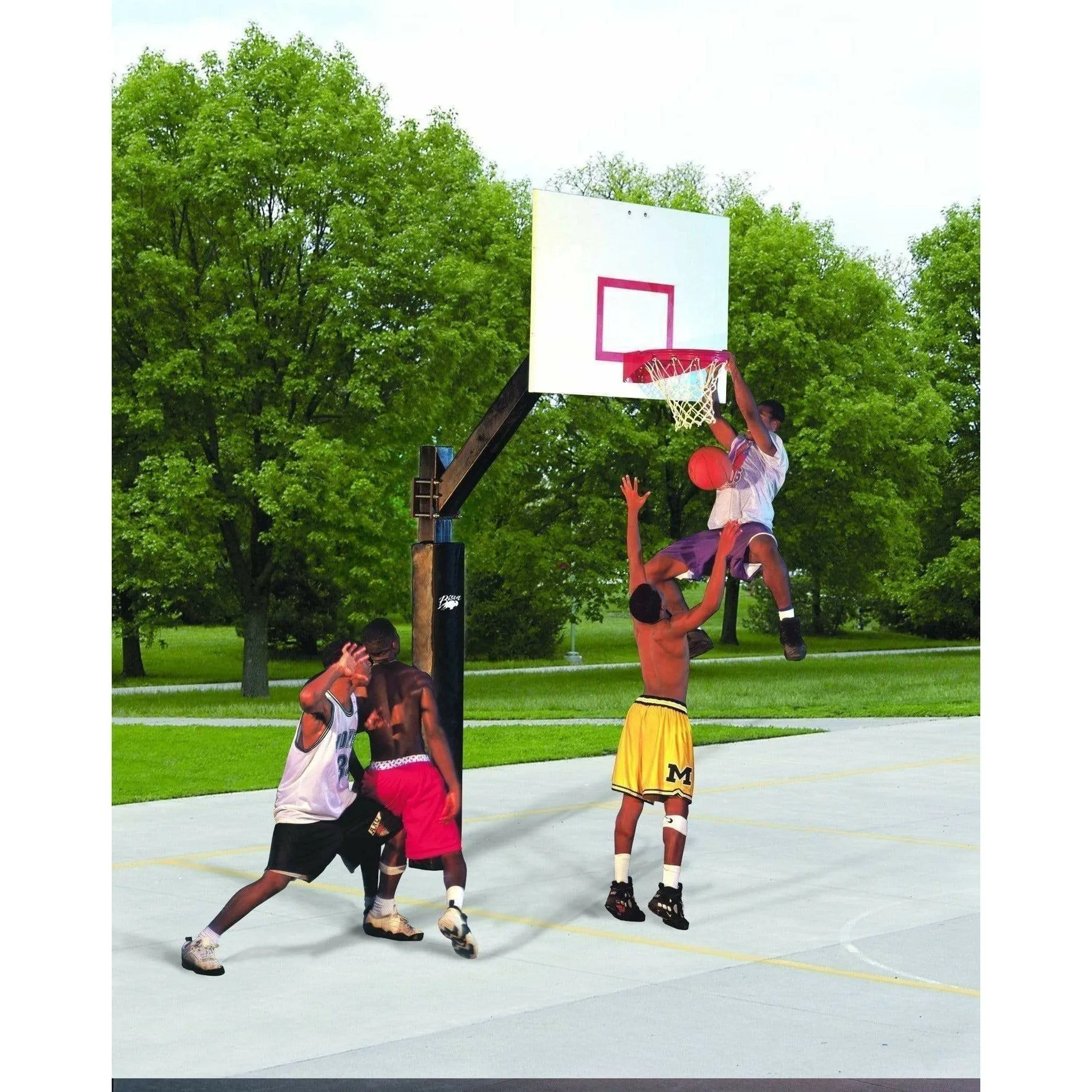 Bison 42" x 60" Steel Original Ultimate Playground Basketball Hoop BA871-BK