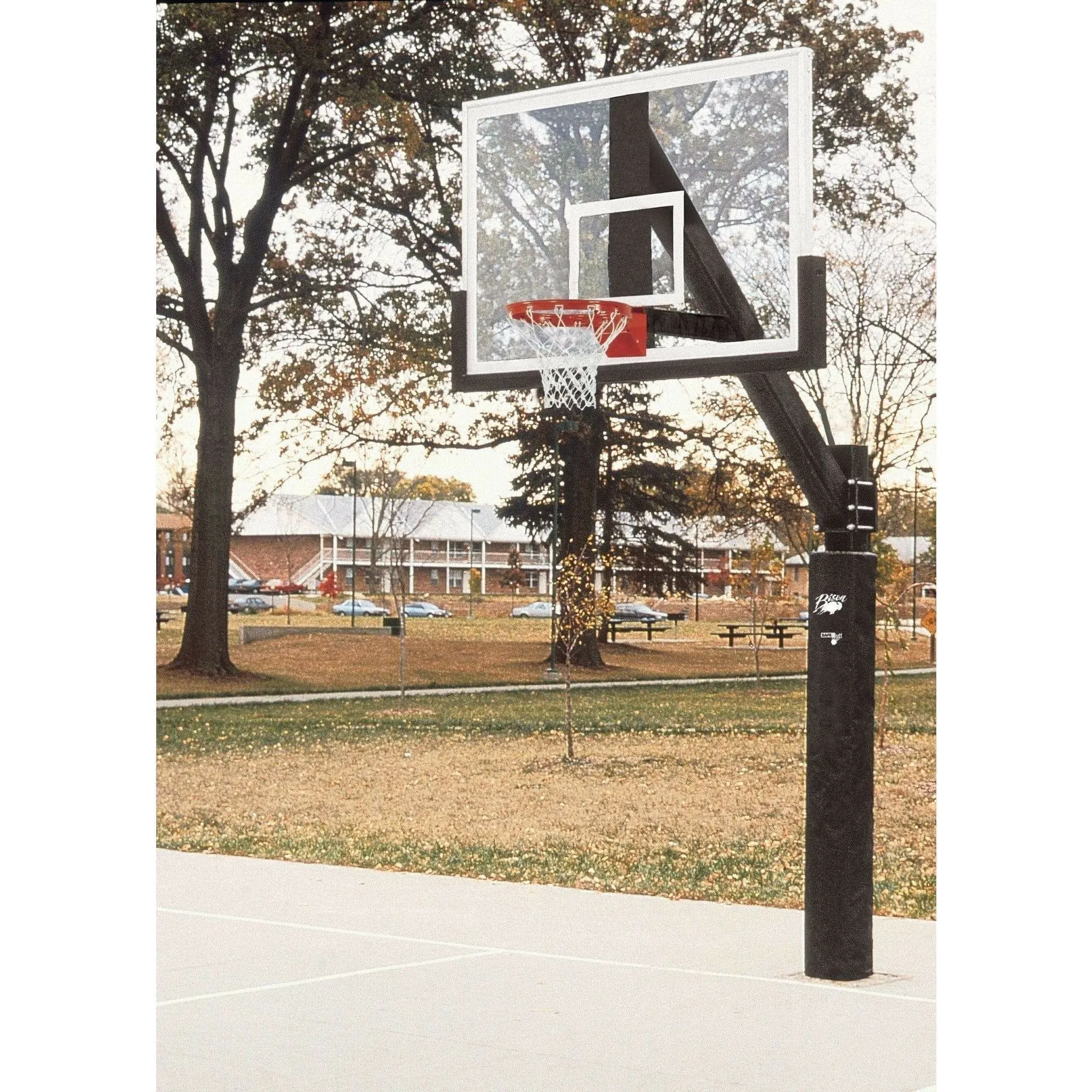 Bison Ultimate 42 x 72 Polycarbonate Fixed Height Basketball Hoop BA873U-BK
