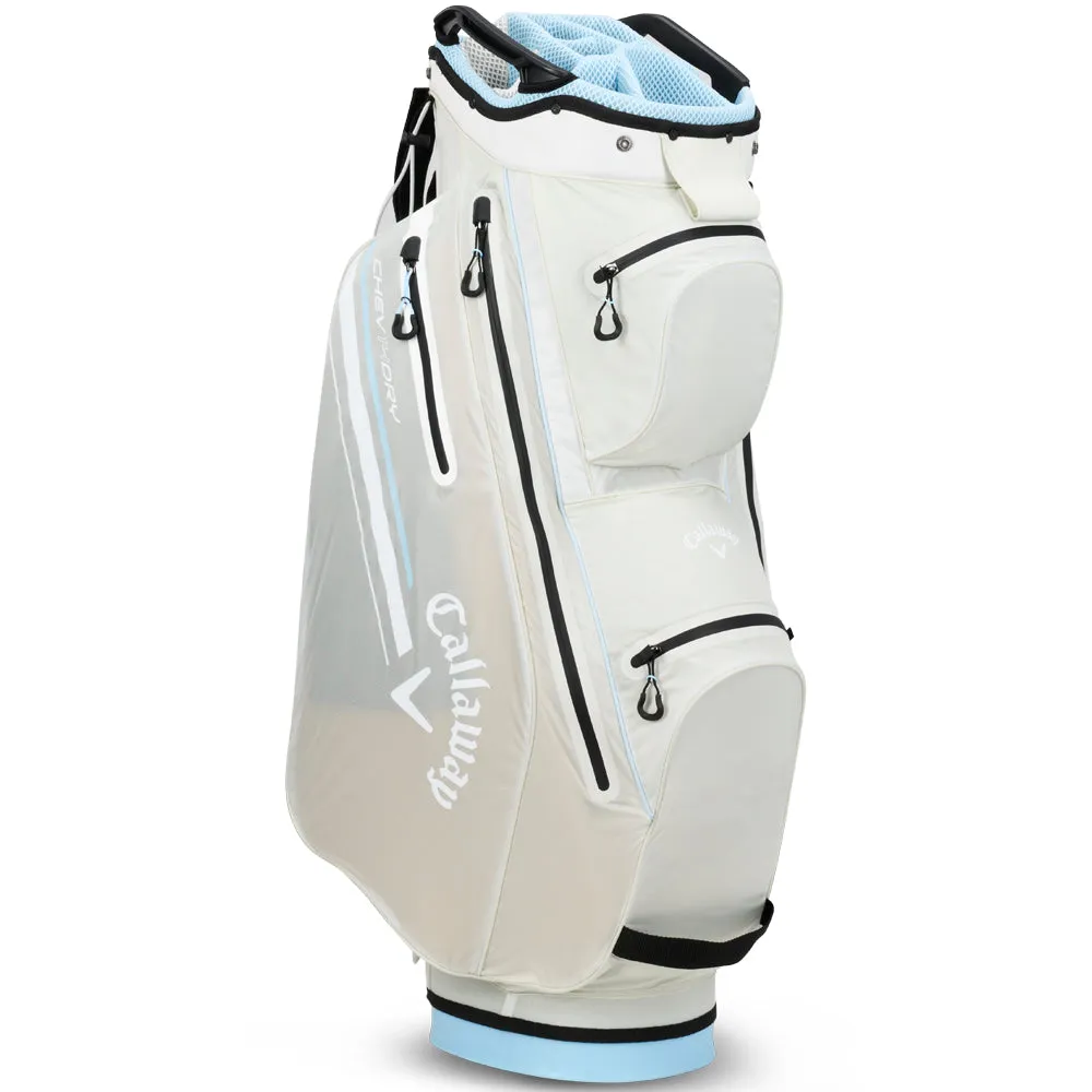 Callaway Chev Dry 14 Waterproof Cart Bag - Silver/Glacier