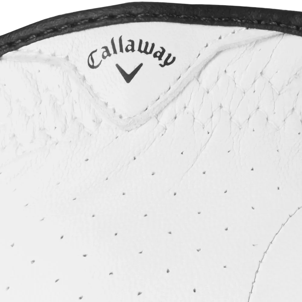 Callaway Dawn Patrol Leather Golf Glove - White