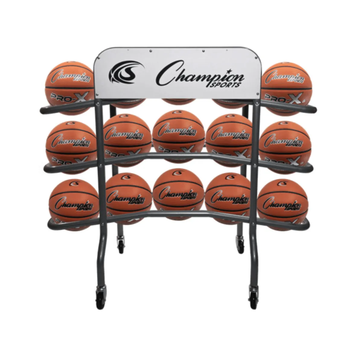 Champion Sports Three Tier Pro Basketball Rack CBR15
