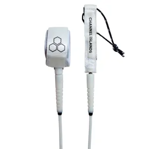 Channel Islands Everyday Hex Cord Comp M. February Surfboard Leash - 6' x 3/16"/White
