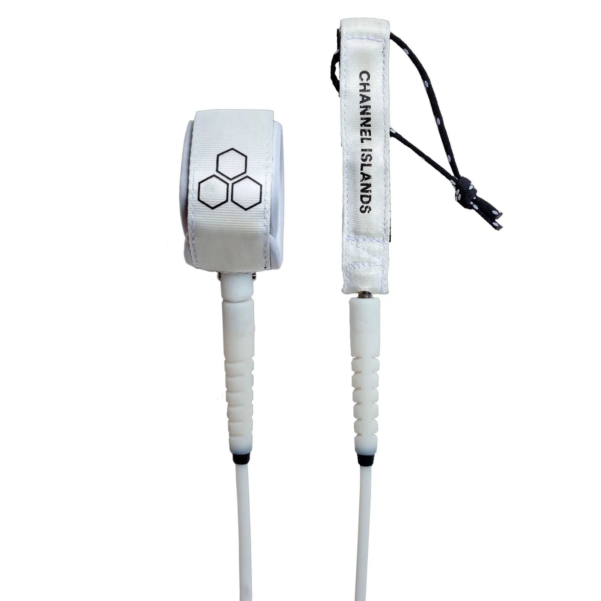 Channel Islands Everyday Hex Cord Comp M. February Surfboard Leash - 6' x 3/16"/White