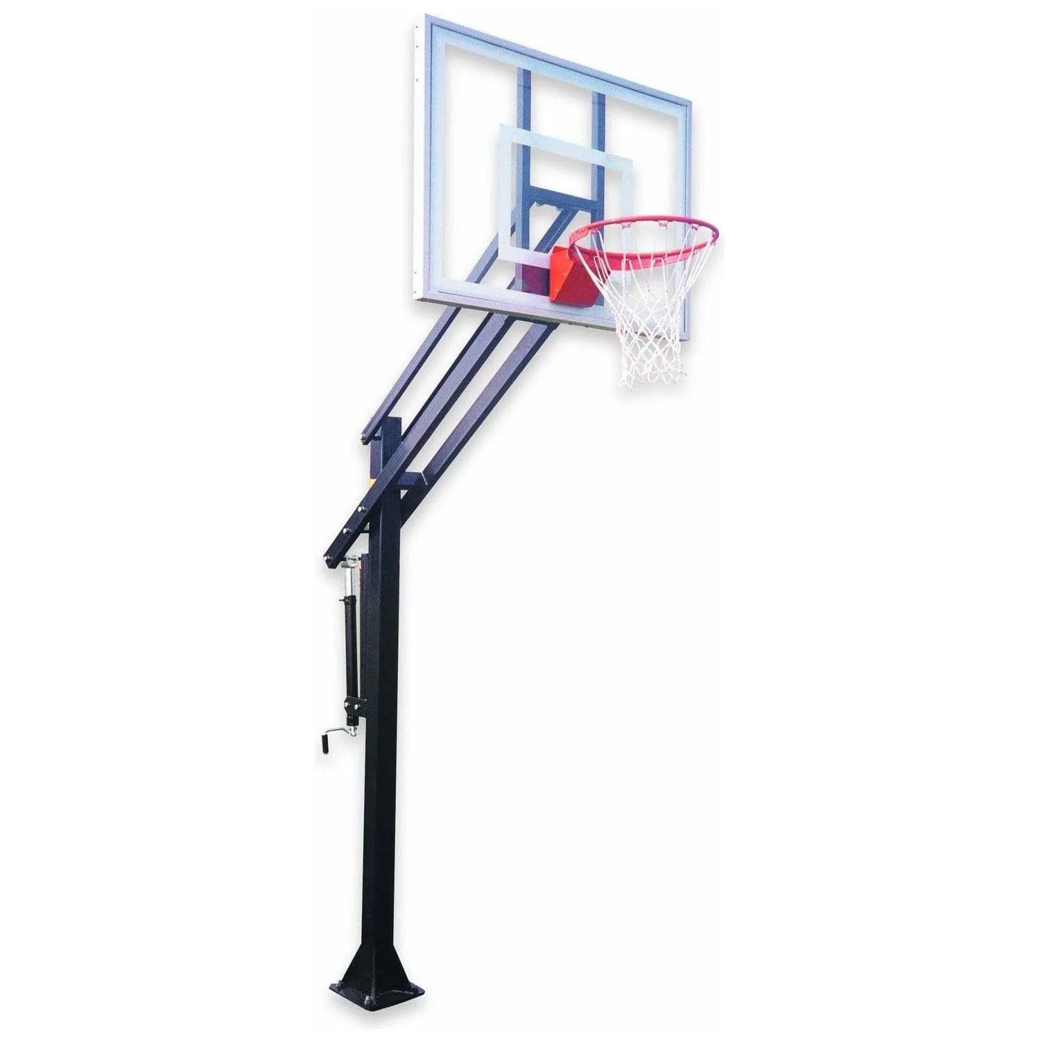 First Team Attack In Ground Adjustable Basketball Goal