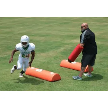 Fisher 42"L x 8"H x 16"W Half Round Stand Up Football Dummy HR428