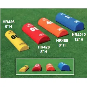Fisher 48"L x 8"H x 16"W Half Round Stand Up Football Dummy HR488