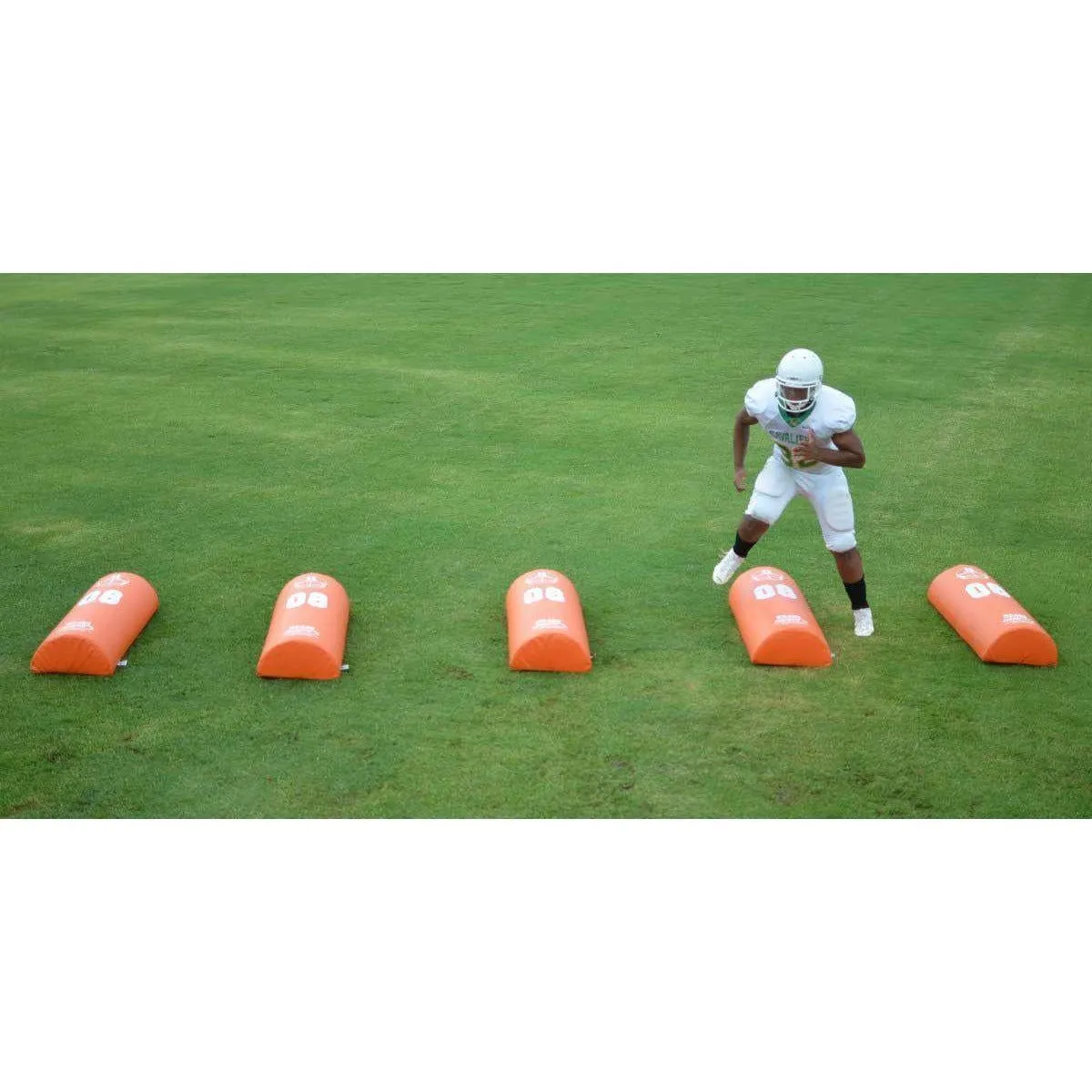 Fisher 48"L x 8"H x 16"W Half Round Stand Up Football Dummy HR488