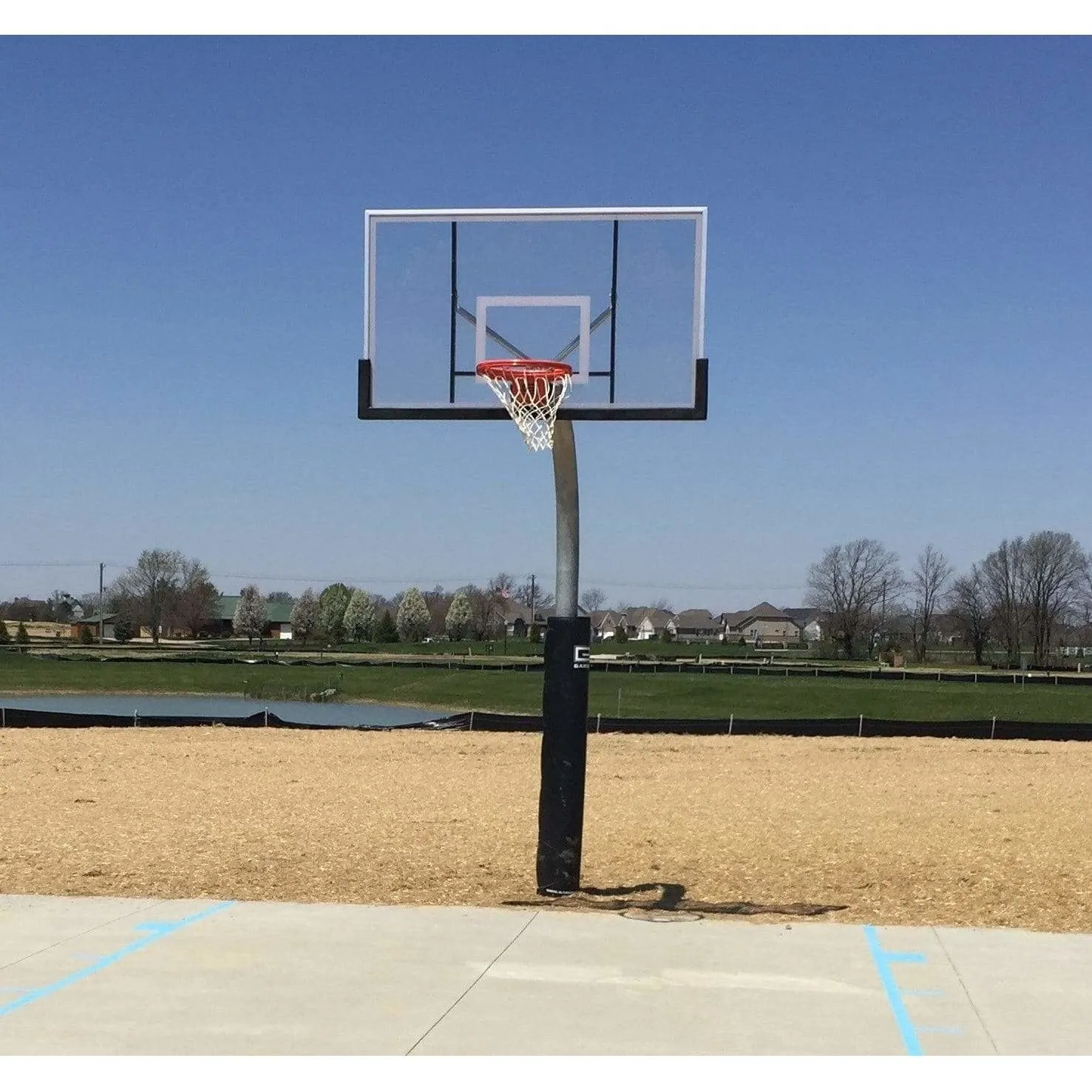 Gared Heavy Duty 5-9/16" O.D. Gooseneck Basketball Package PK6040