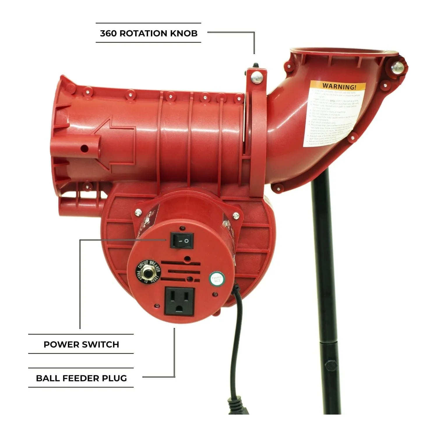Heater Power Alley Lite 360 Baseball Pitching Machine PA99_360