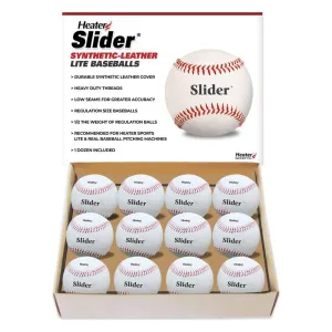 Heater Slider Lite Synthetic Leather Baseballs (Dozen) SLB49