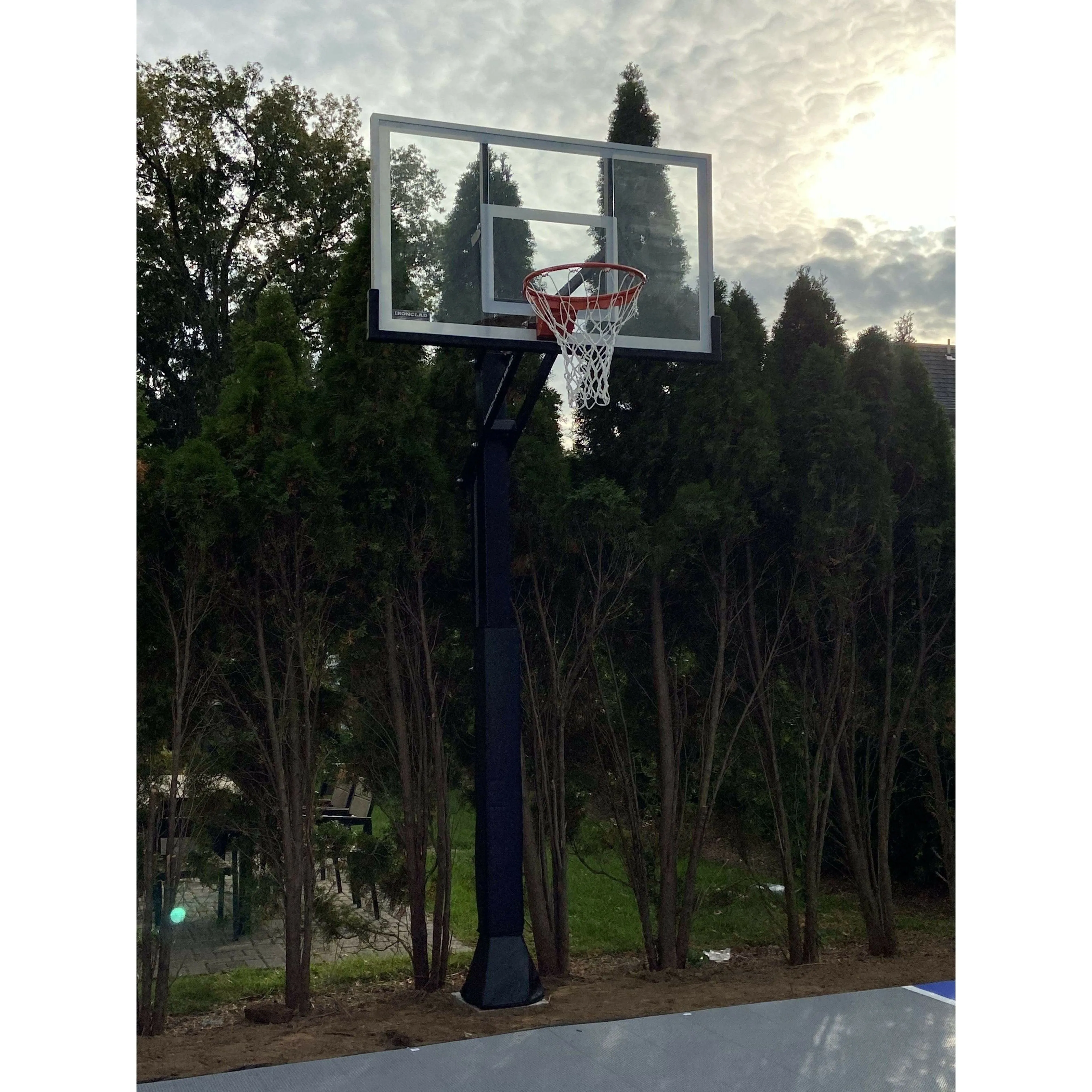 Ironclad GameChanger 36"x60" Adjustable In-Ground Basketball Hoop GC55-LG