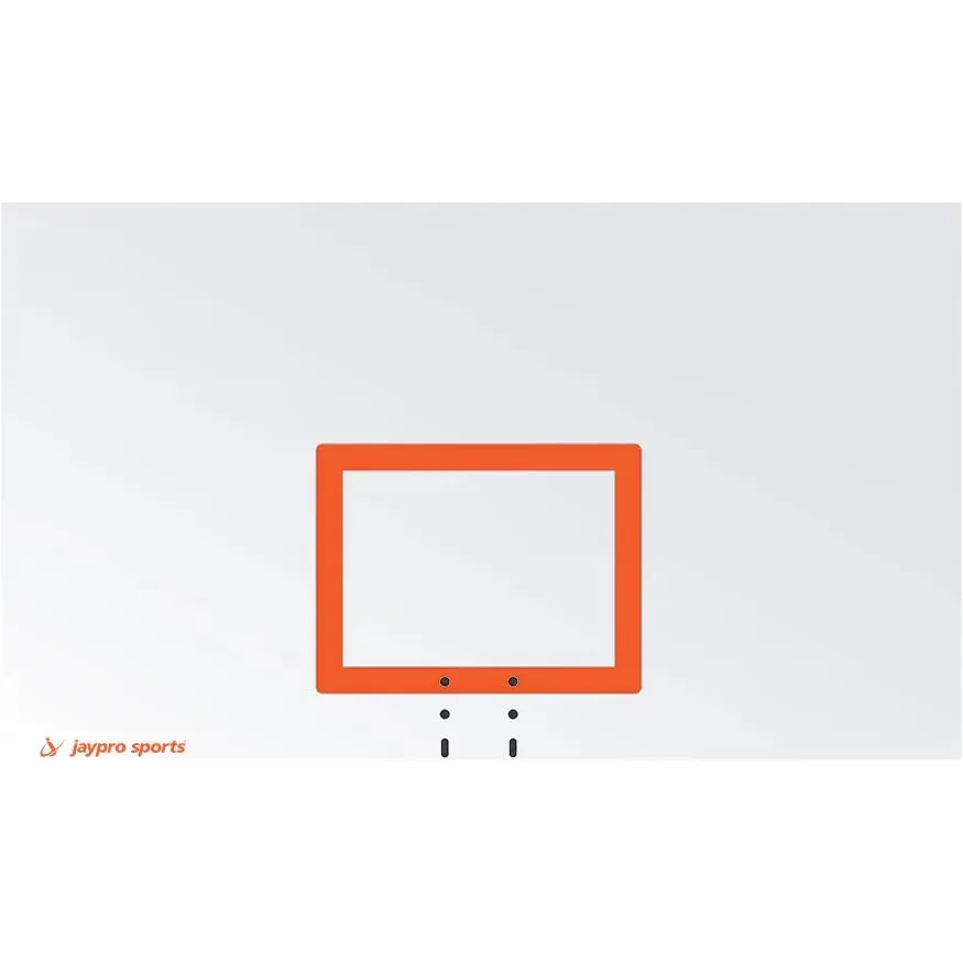 Jaypro Gooseneck Basketball System (5-9/16" Pole with 6' Offset) 72"W x 42"H Steel Backboard