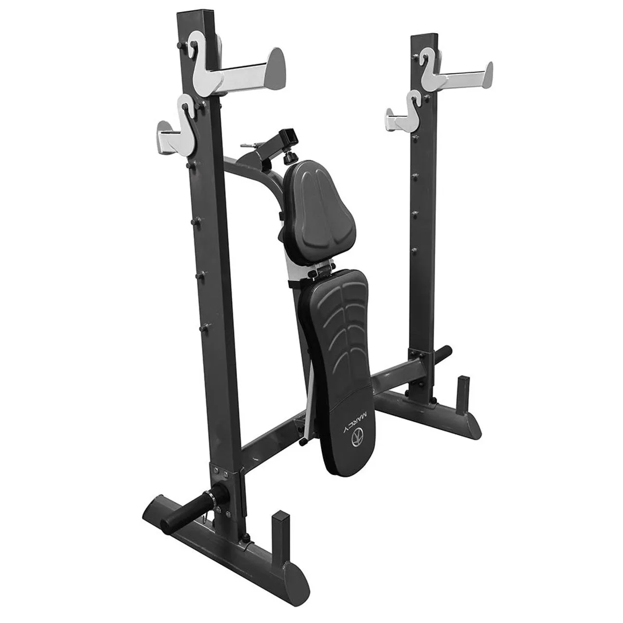 Marcy MWB-70205 Folding Olympic Weight Bench wth Squat Rack