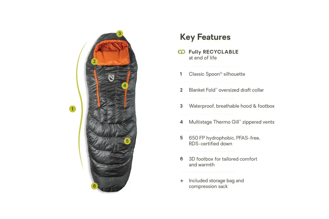 NEMO | Disco Mens Endless Promise Down Sleeping Bag 30F