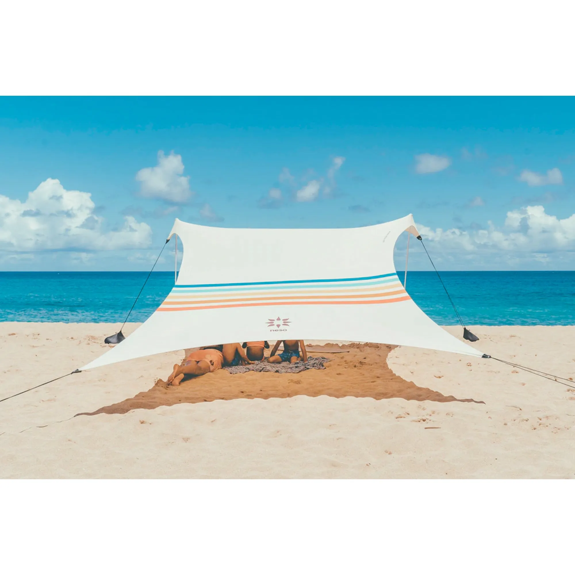 Neso 1 Prints Beach Tent - Rainbow