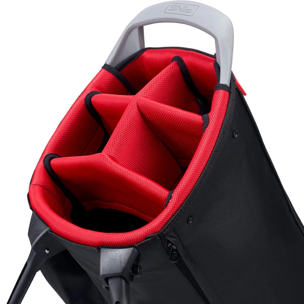 Ping Hoofer Monsoon 231 Stand Bag - Black/Red