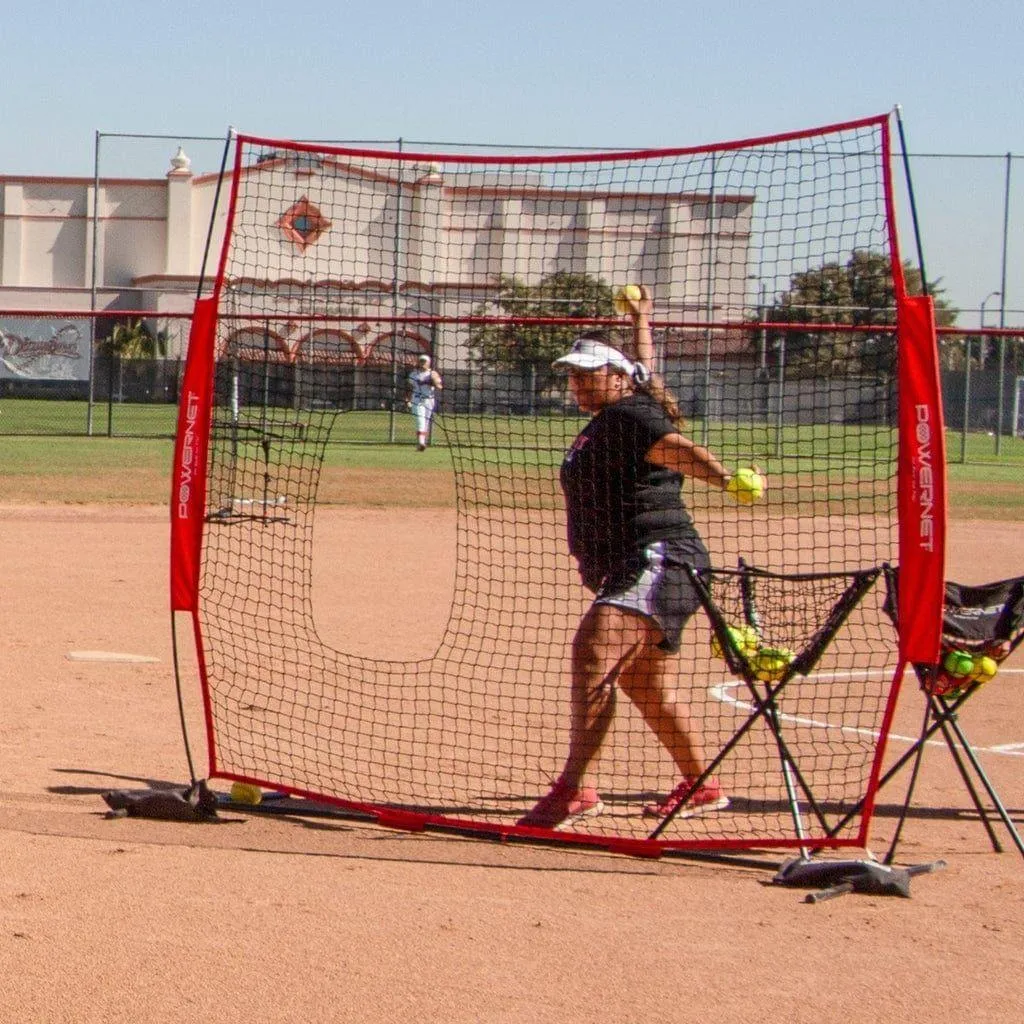 Powernet 7x7 FT Pitch-Thru Protection Screen for Softball 49 SQFT Barrier 1090
