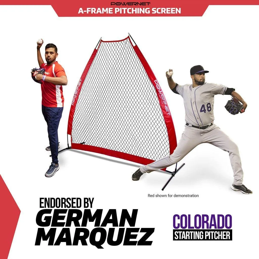 Powernet A-Frame Baseball Pitching Screen Net 1002
