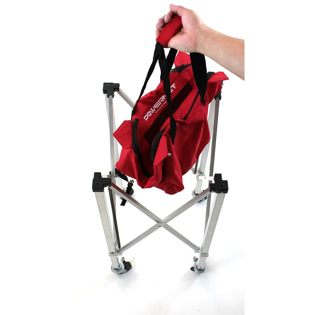Powernet Wheeled Ball Caddy Cart for Baseball Softball and Tennis 1091