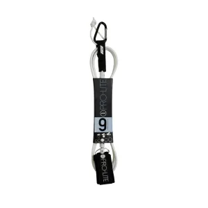 Pro-Lite Freesurf Longboard Ankle Surfboard Leash - 9'/White