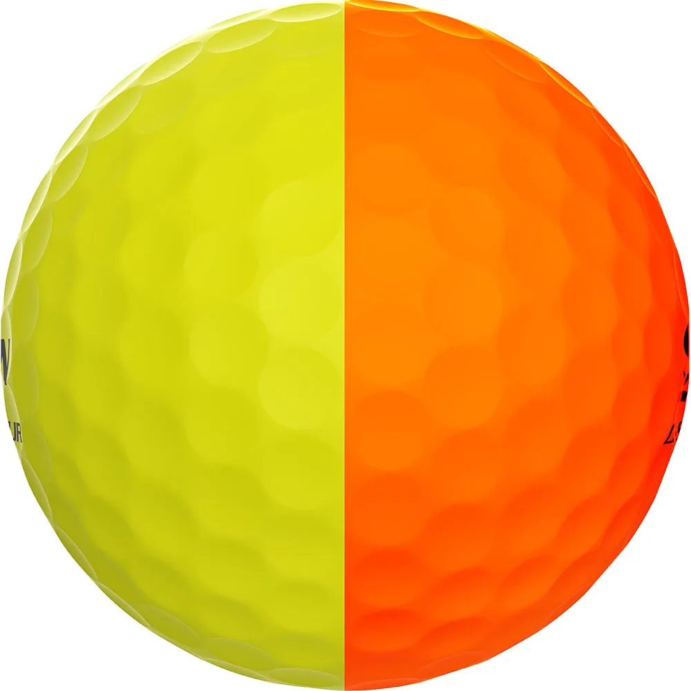 Q-STAR Tour Divide Golf Balls - Yellow/Orange - 12 Pack