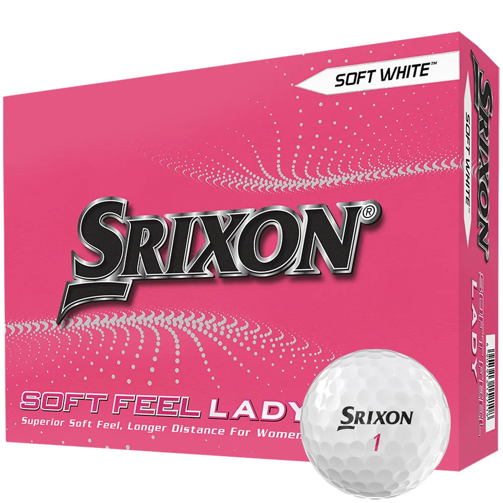 Srixon Soft Feel Lady Golf Balls - Soft White - 12 Pack