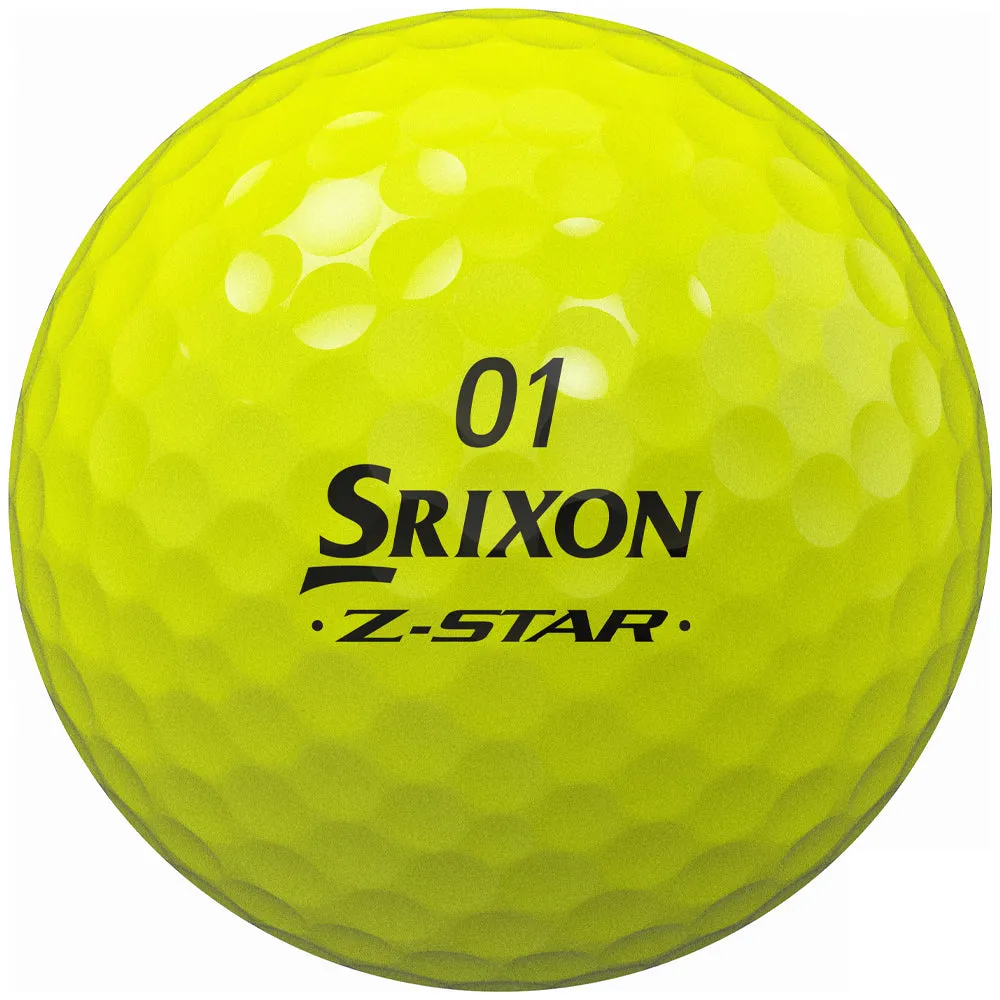 Srixon Z-Star Divide Golf Balls - White/Yellow - 12 Pack