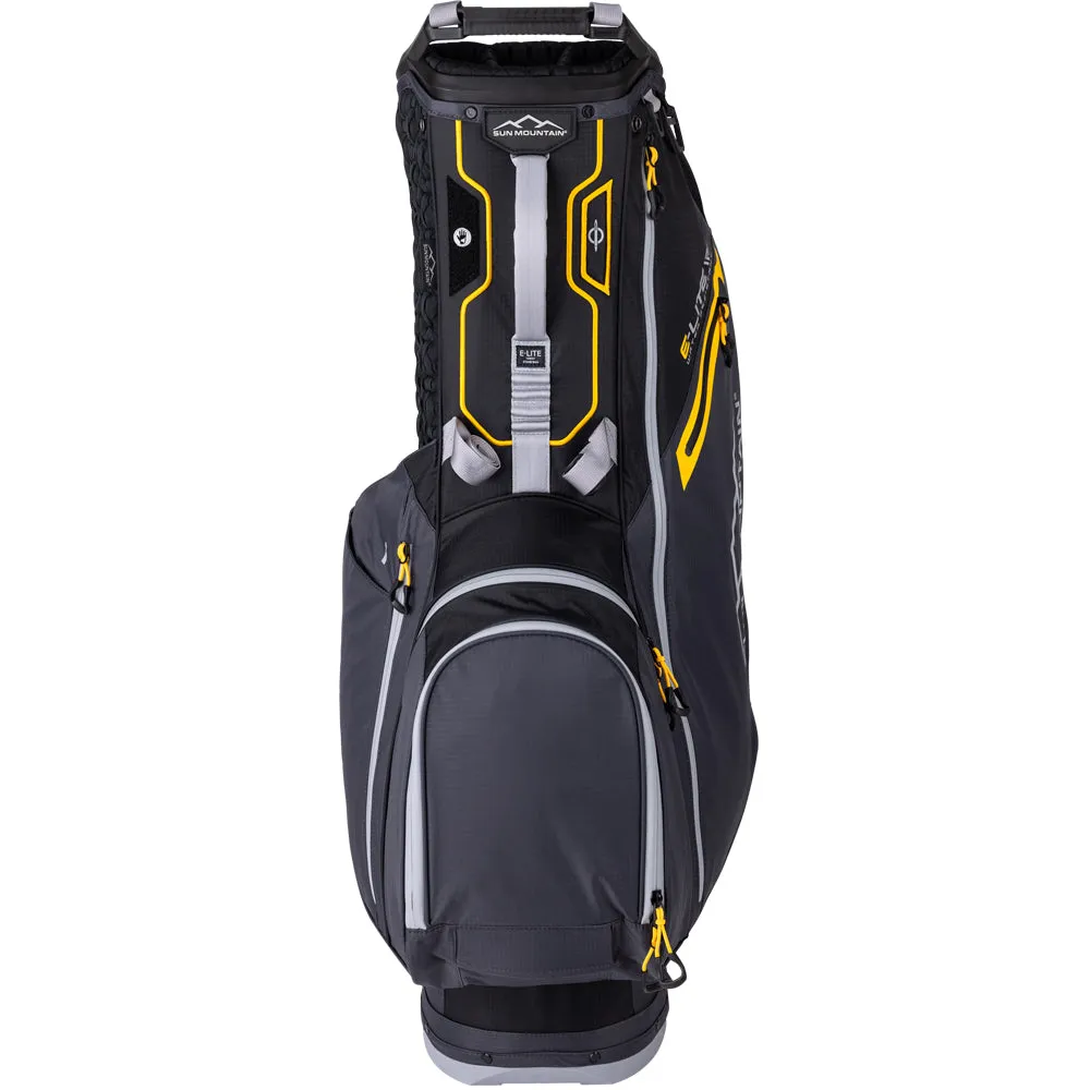 Sun Mountain E-LITE 14-Way Stand Bag - Black/Steel/Gold