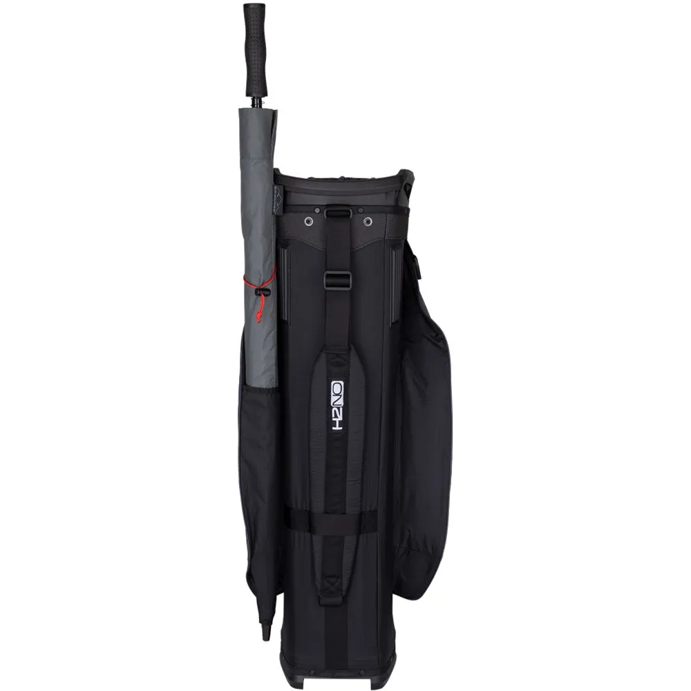 Sun Mountain H2NO Lite Waterproof Cart Bag - Black/Steel/Red