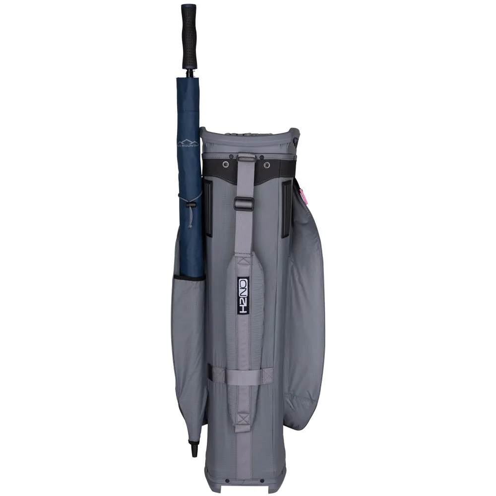 Sun Mountain H2NO Lite Waterproof Cart Bag - Nickel/Cadet/Pink