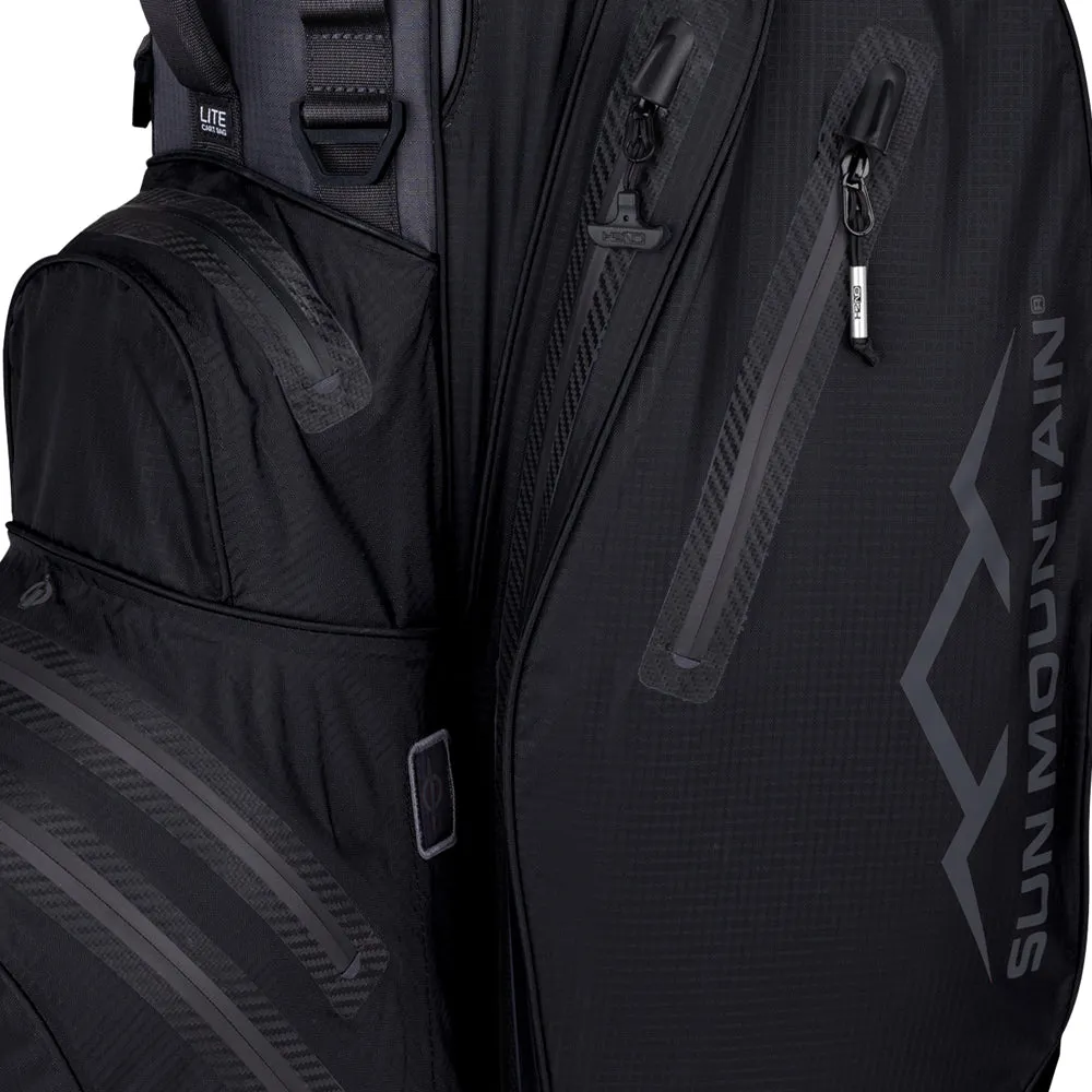 Sun Mountain H2NO Lite Waterproof Cart Bag - Steel/Black