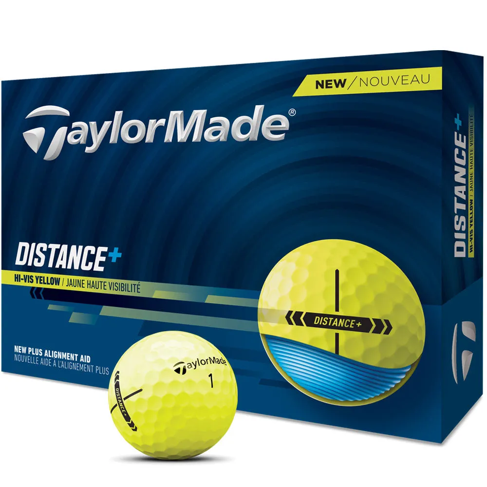 TaylorMade Distance  Golf Balls - Yellow - 3 for 2 Dozen