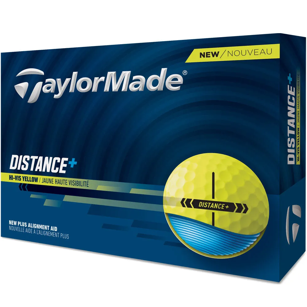 TaylorMade Distance  Golf Balls - Yellow - 3 for 2 Dozen