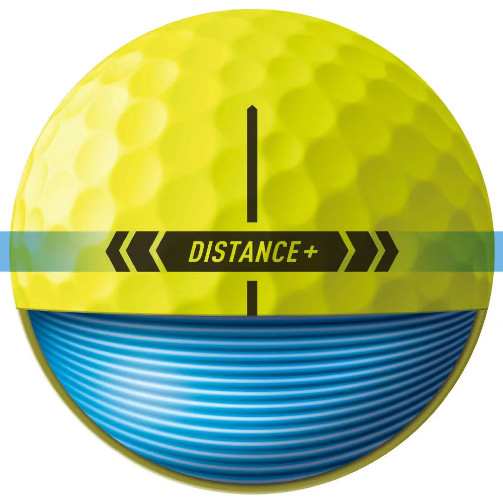 TaylorMade Distance  Golf Balls - Yellow - 3 for 2 Dozen
