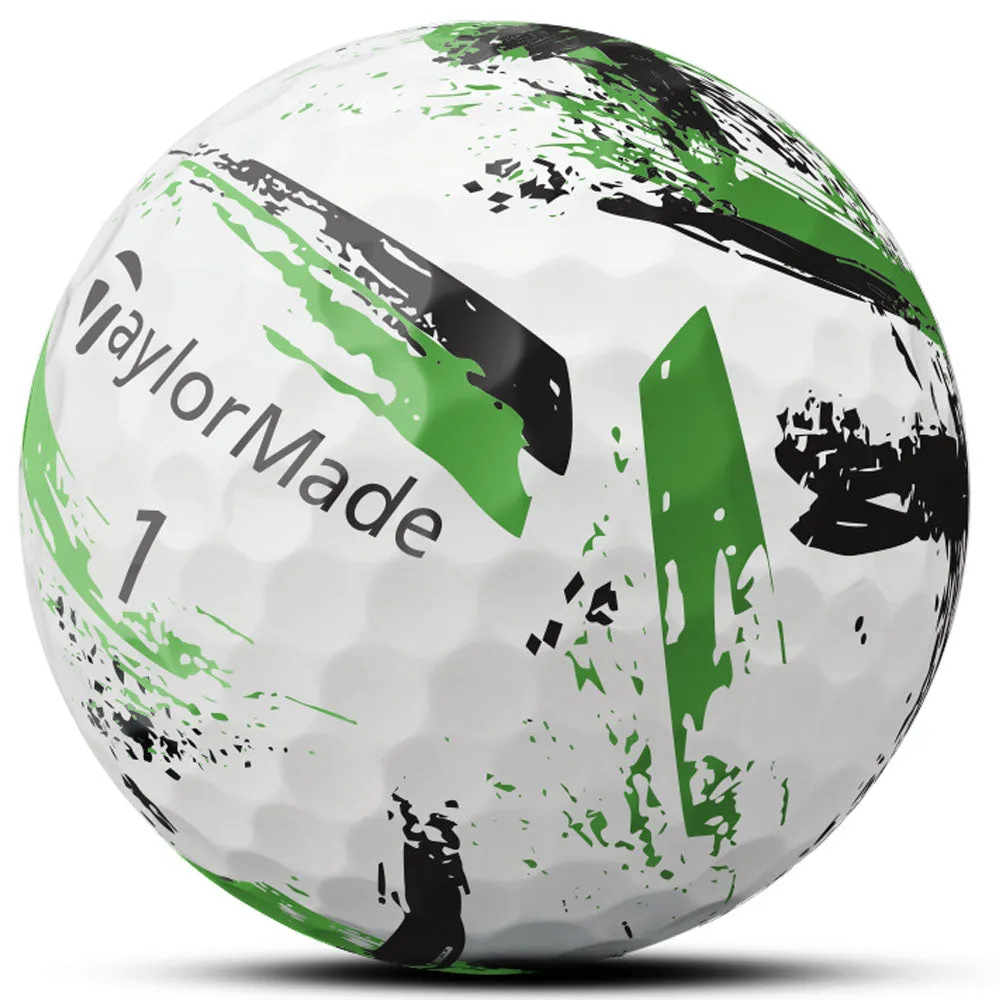 TaylorMade SpeedSoft Golf Balls - Ink Green - 12 Pack