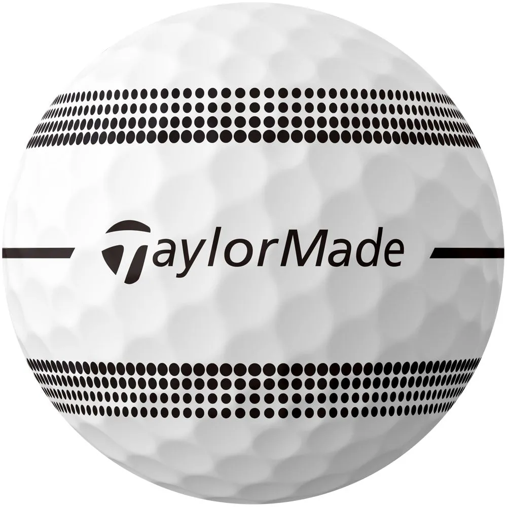 TaylorMade TP5x Clear Stripe Golf Balls - White - 12 Pack