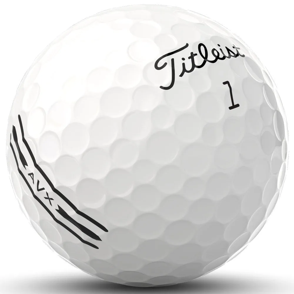 Titleist AVX Golf Balls - White - 3 Ball Sleeve