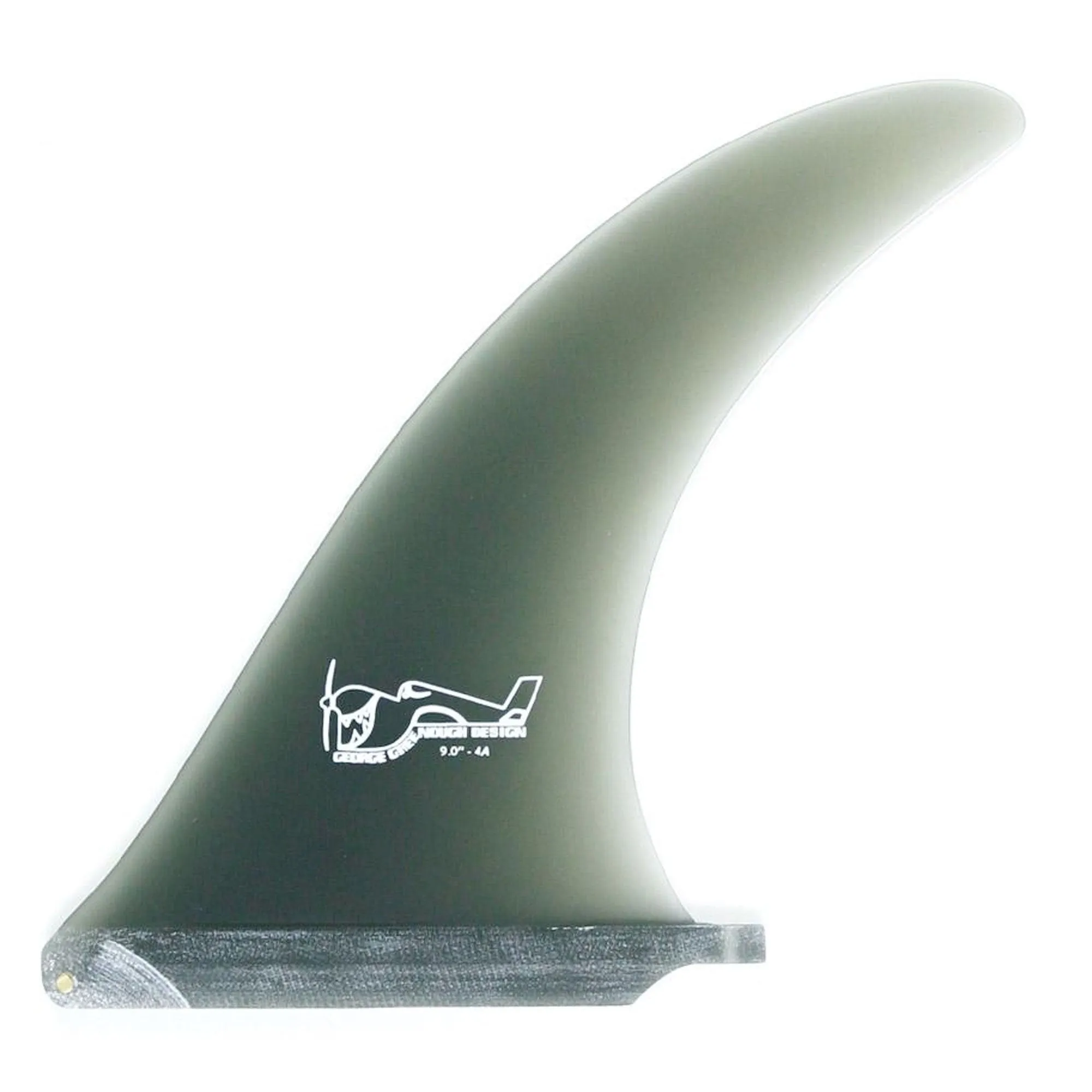 True Ames Greenough 4-A 7.5" Longboard Fin - Smoke