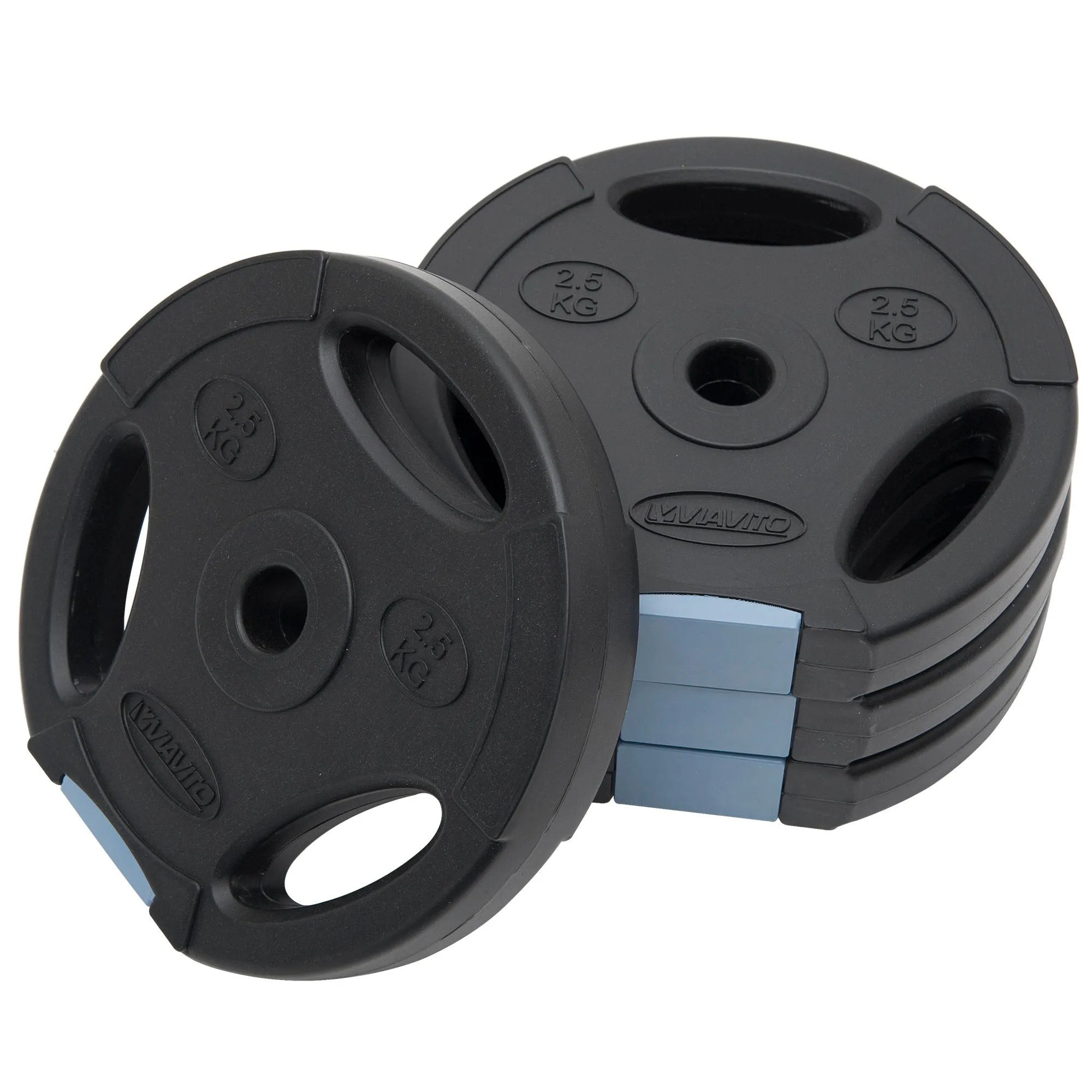Viavito Tri Grip Vinyl Standard Weight Plates