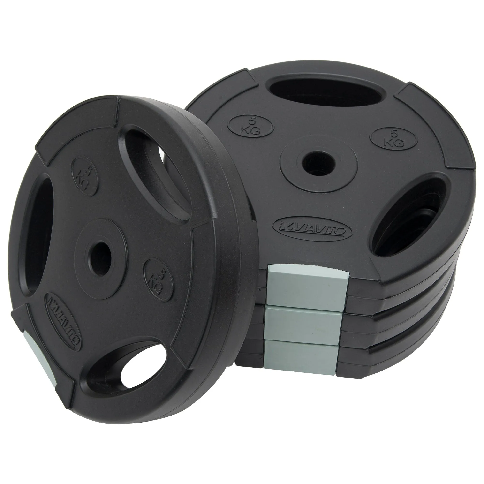 Viavito Tri Grip Vinyl Standard Weight Plates