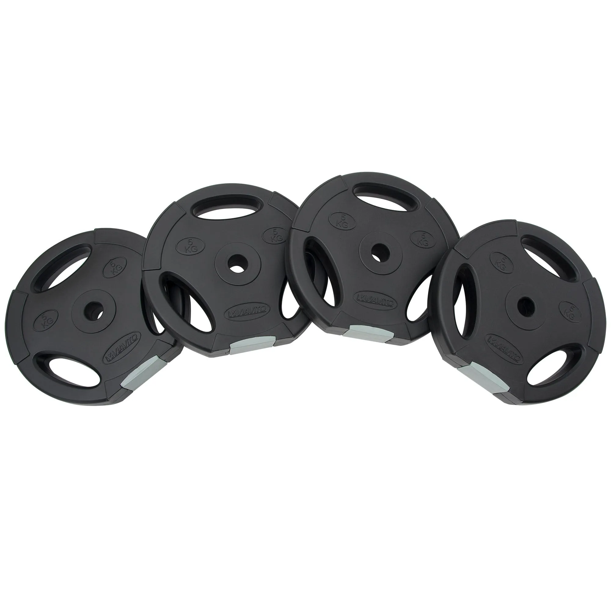 Viavito Tri Grip Vinyl Standard Weight Plates