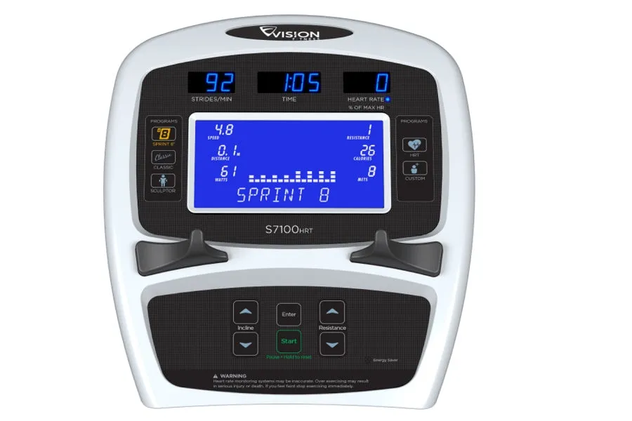 Vision S7100 HRT Suspension Elliptical (DEMO) (🏃IN-STORE SPECIAL)
