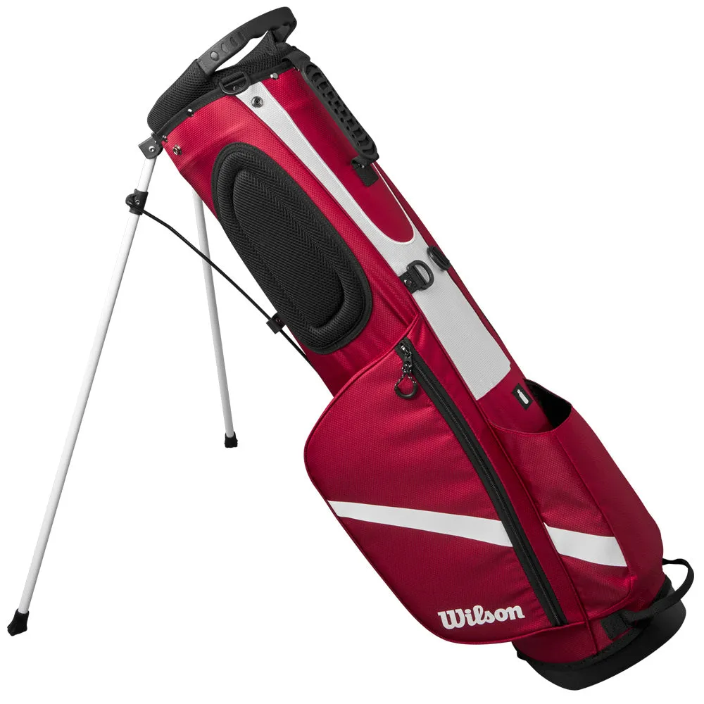 Wilson QS Lite Stand Bag - Red/White/Black