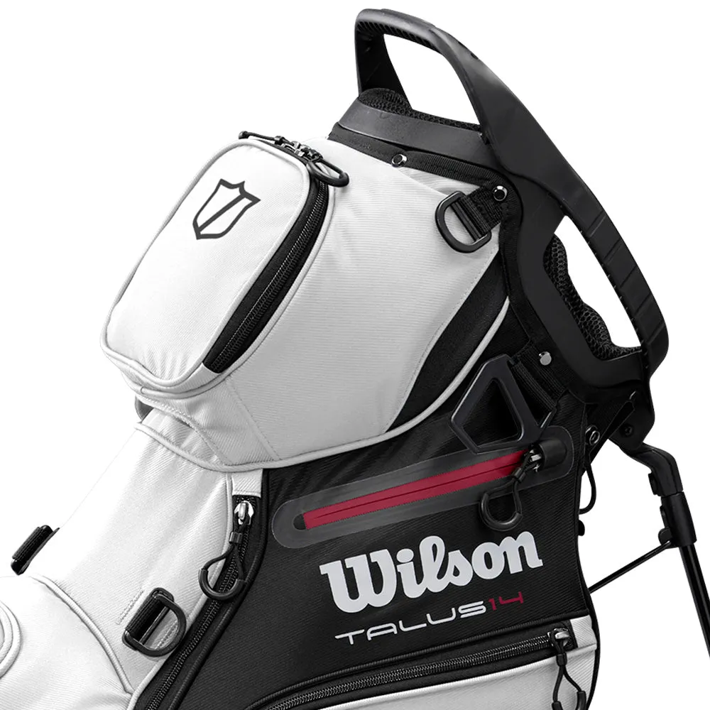 Wilson Talus Stand 14 Bag - White/Black